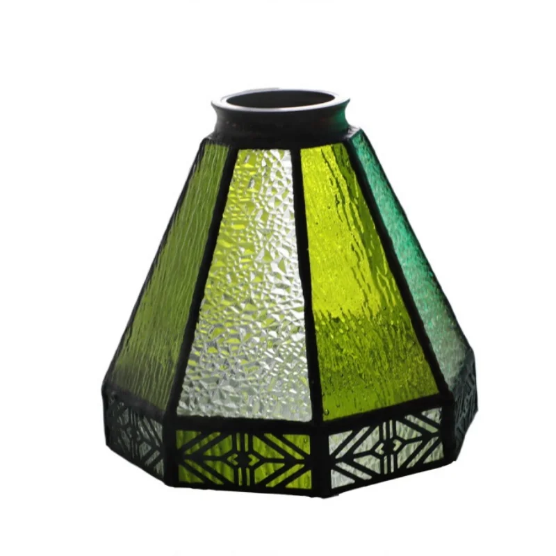 DecorBites™ Green Glass LED Wall Sconce, Pull Chain Switch, for Bedside, Bathroom, Living Room