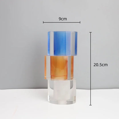 DecorBites™ Clear Crystal Mosaic Vase - Home Decoration Terrarium Flower Pot