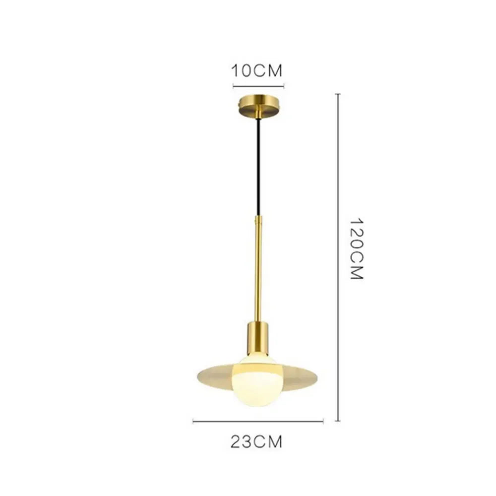 Lámpara colgante LED de bola de cristal DecorBites™: Diseño moderno de luna para una decoración elegante del hogar