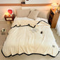 Decobites Milk Velvet Coral Fleece Blanket for Sofa & Bed - Warmth Throw