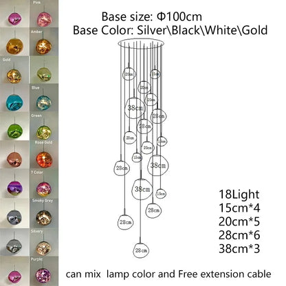 Nordic Lava Acrylic Pendant Light