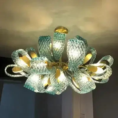 DecorBites™ Blue Glass LED Pendant Lamps - Modern Designer Lighting