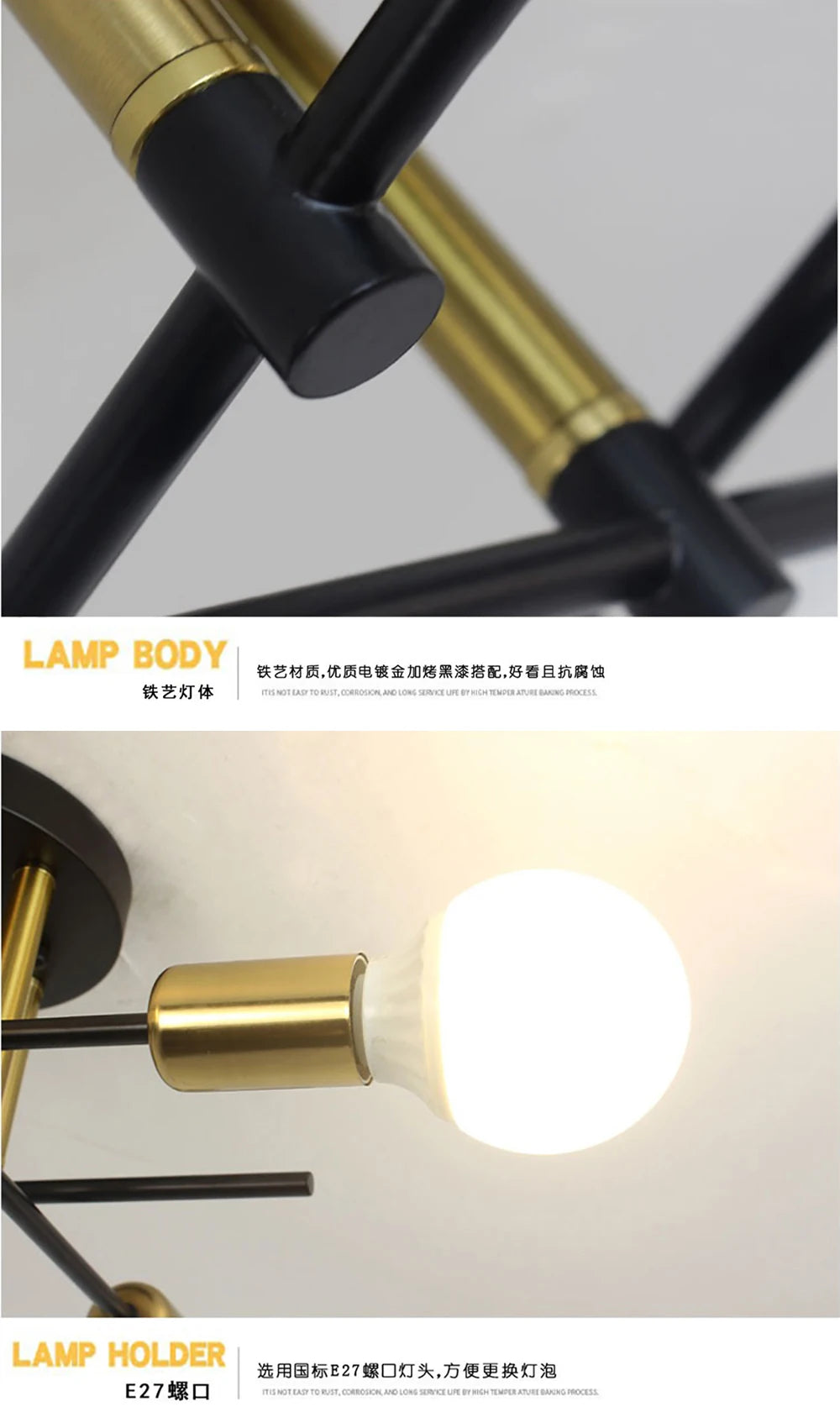 Black Industrial Ceiling Lamp