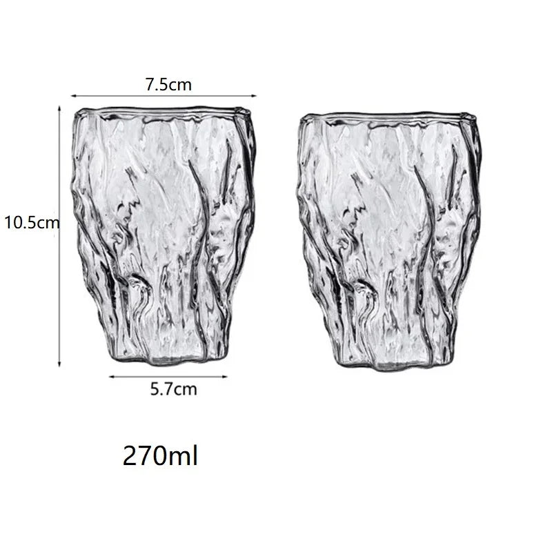DecorBites™ Heat-Resistant Glass Drinkware Set for Home Bar: Coffee, Wine, Whiskey, Tea, Juice.