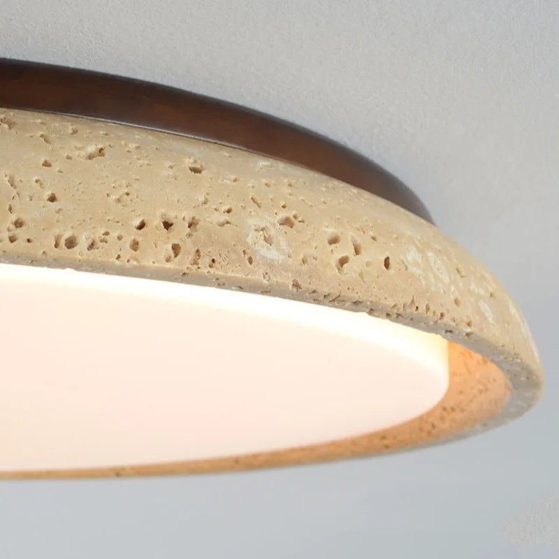 ديكوربايتس™ مصابيح سقف LED من أكريليك ترافرتين - مصباح سقف عصري من الحجر الطبيعي