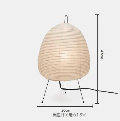 DecorBites™ Japanese Rice Paper Floor Lamp Modern Wabi Sabi Lantern Light
