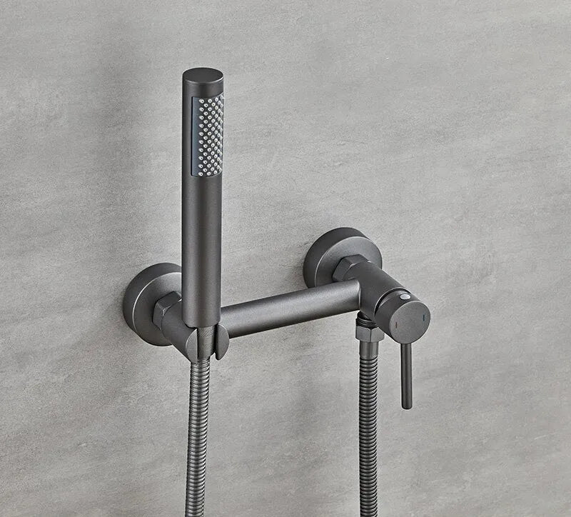 DecorBites™ Bathroom Bidet Faucet Set with Hot Cold Spray Gun Nozzle & Copper Hardware