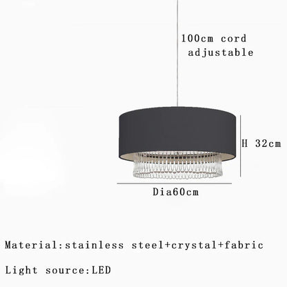 DecorBites™ Crystal Pendant Chandelier with LED Lighting