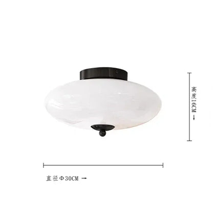 Lámpara de techo DecorBites™ de cristal blanco crema | Decoración LED para comedor estilo Bauhaus