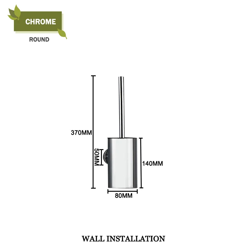 Juego de escobilla de inodoro DecorBites™ Gold con soporte de pared