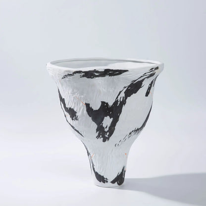 مجموعة مزهريات سيراميك غير منتظمة تجريدية من DecorBites™، زخارف جرافيتي ملونة، ديكور منزلي