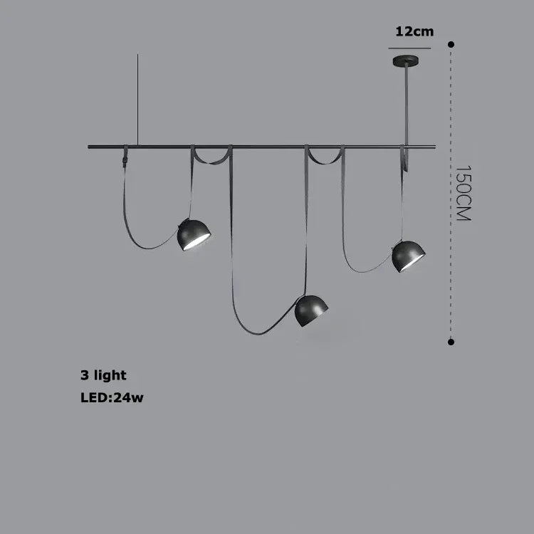 Lámpara colgante tipo candelabro LED DecorBites™ para iluminación interior regulable en la sala de estar