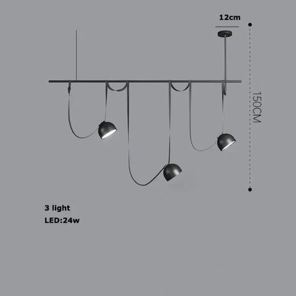Lámpara colgante tipo candelabro LED DecorBites™ para iluminación interior regulable en la sala de estar