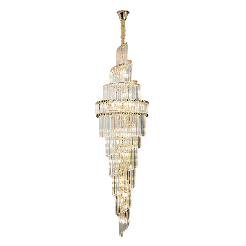 DecorBites™ K9 Deluxe Crystal Pendant Chandelier: Dazzling LED Ceiling Light for Modern Elegance