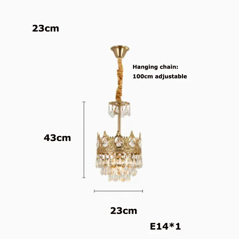 Lámpara colgante LED de cristal DecorBites™ para sala de estar