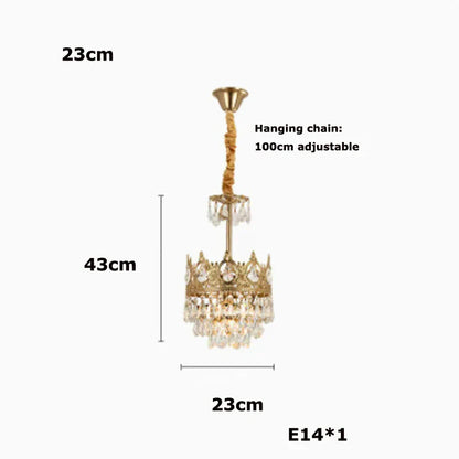 Lámpara colgante LED de cristal DecorBites™ para sala de estar