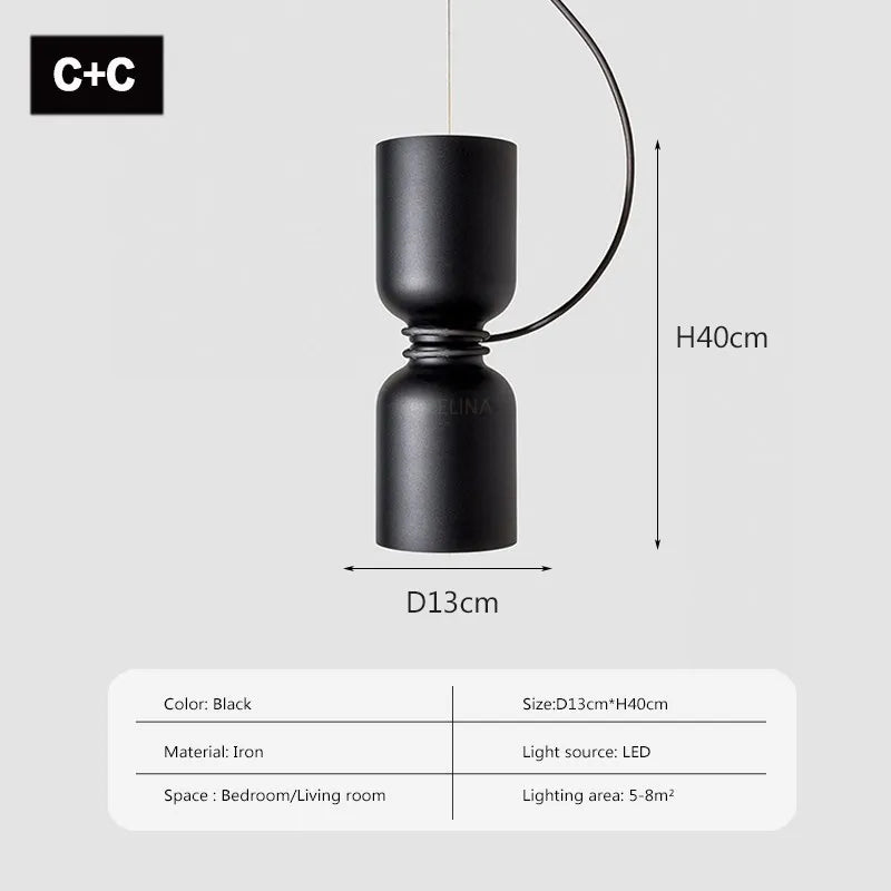 DecorBites™ LED Pendant Light: Minimalist Iron Fixture for Bedroom, Living Room, Restaurants & Bars