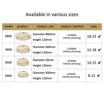 DecorBites™ Crystal LED Ceiling Chandelier – Modern Home Décor Lighting for Living Room, Bedroom