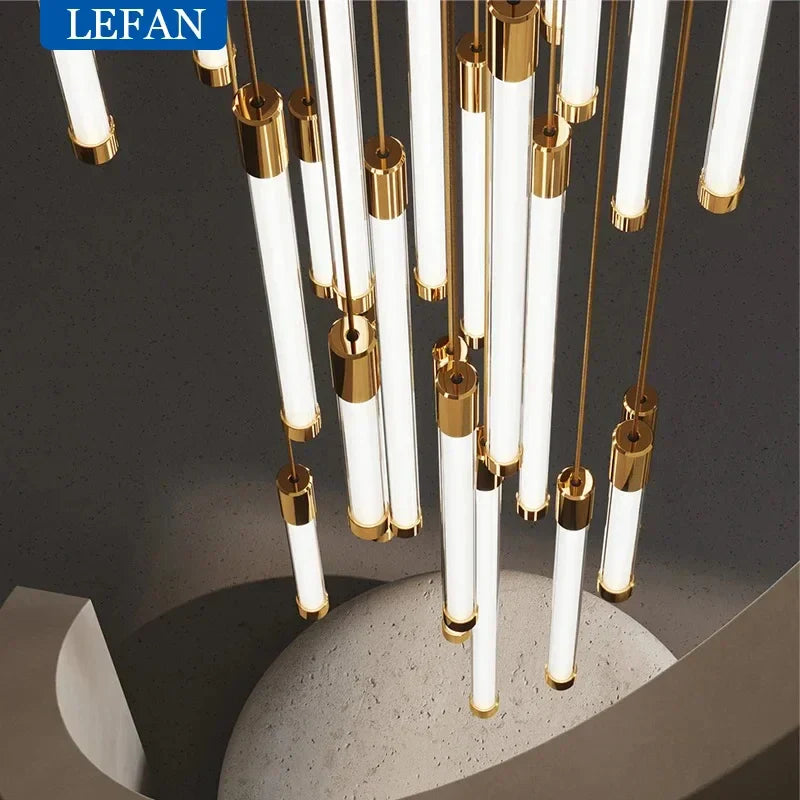 Decorbites™ Candelabros LED Modernos para Escaleras Iluminación Colgante de Techo para Salón de Lujo Decoración de Sala de Estar