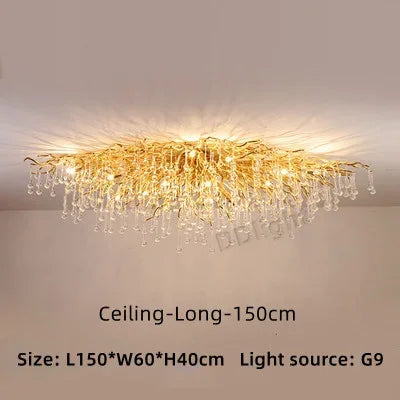 DecorBites™ Crystal Ceiling Chandelier: Modern Luxury for Living, Dining, Bedroom, Hotel, Hall, Home Decor