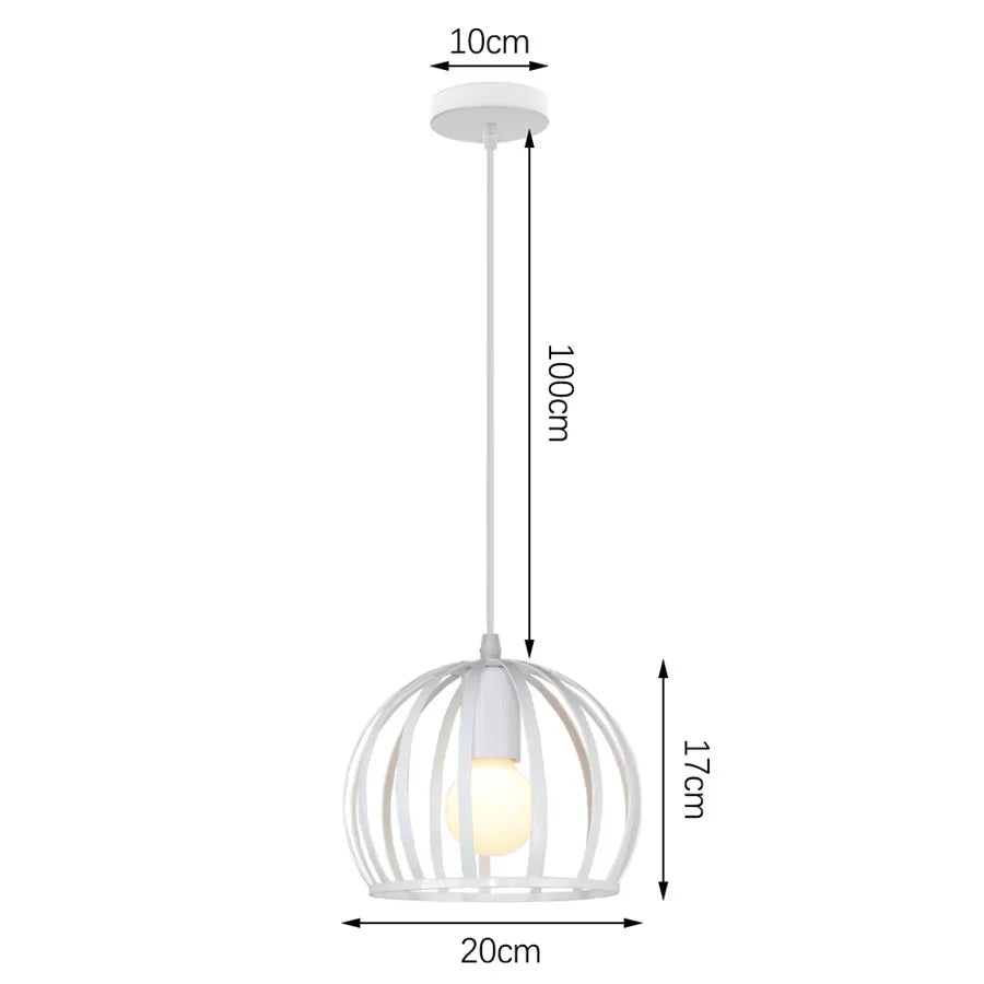 DecorBites™ Industrial Metal Ball Pendant Light for Bedroom Kitchen Island