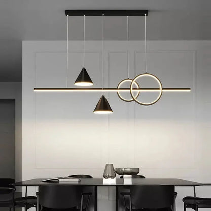 DecorBites™ LED Pendant Light: Modern Minimalist Chandelier for Dining Room, Living Room, Kitchen, Bedroom