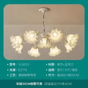 Decorbites™ LED-Blütenkronleuchter: Französischer Retro-Stil für Schlafzimmer, Wohnzimmer, Restaurant
