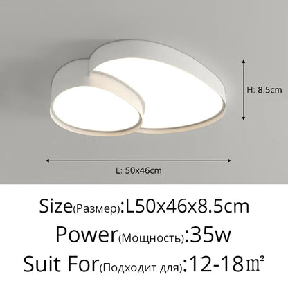 DecorBites™ Cloud Ceiling Lights: Modern & Simple Recessed LED Lamp for Living Room, Bedroom, Study