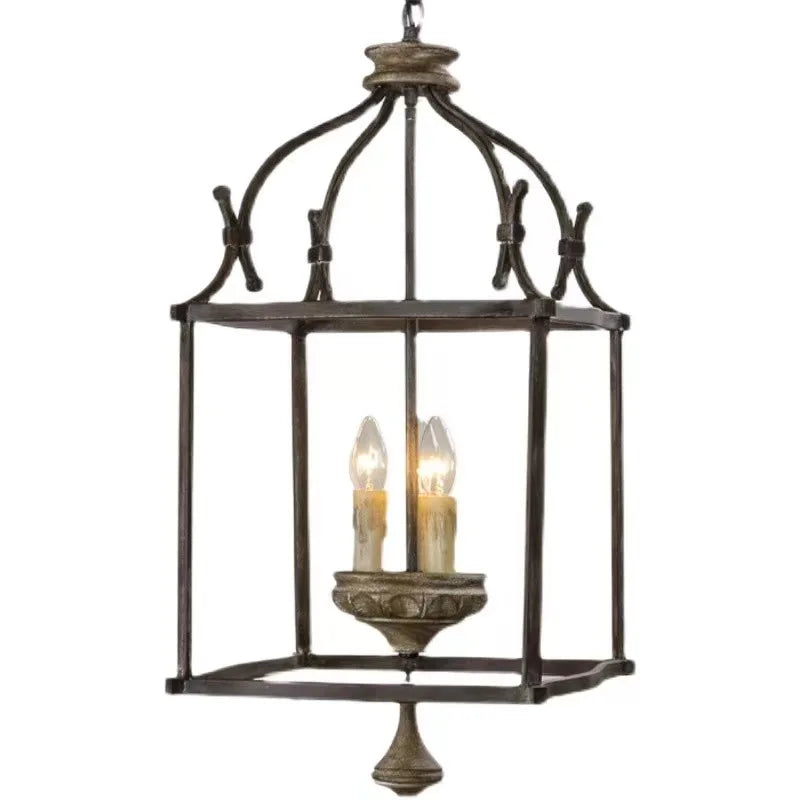 DecorBites™ American Iron E14 Chandelier Light for Porch Restaurant Kitchen Bedroom Personality