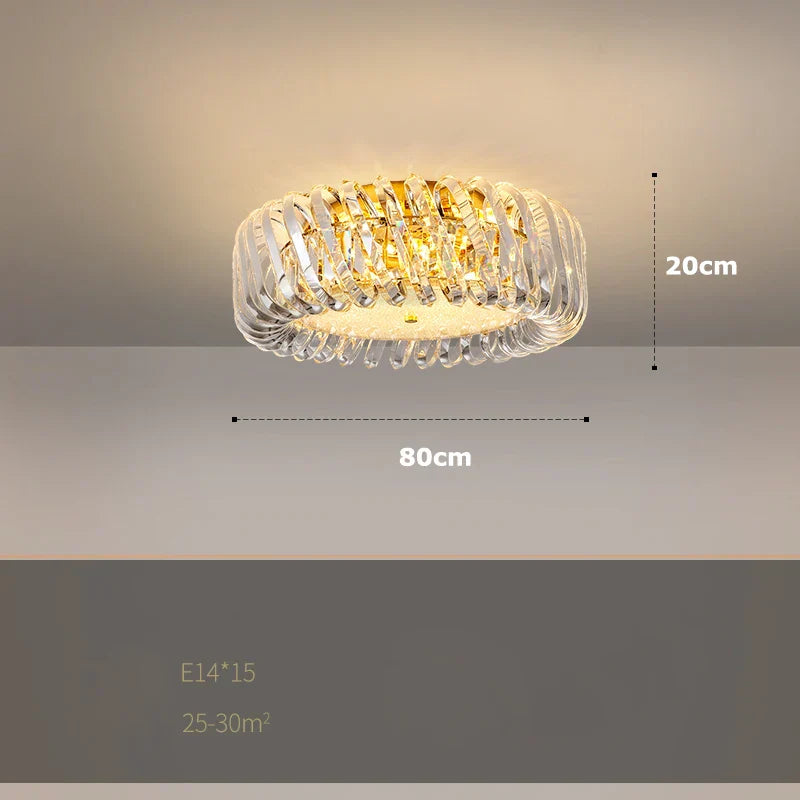 DecorBites™ Gold LED Chandelier 2025 New Trend for Living Room