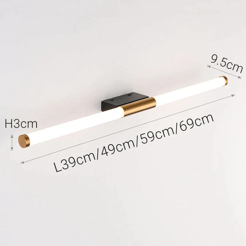 DecorBites™ Bronze LED Mirror Front Wall Lamp, Bathroom Bedroom Vanity Lighting