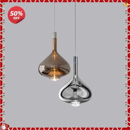 DecorBites™ LED Glass Pendant Lamp: Hotel Kitchen Restaurant Bar Chandeliers Lighting