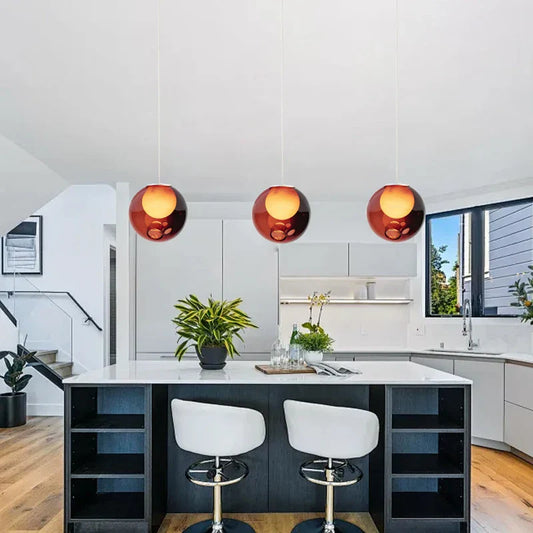 DecorBites™ Glaze Glass Pendant Lights 16PCS LED Dimmable Hanging Lamp Vintage Sputnik