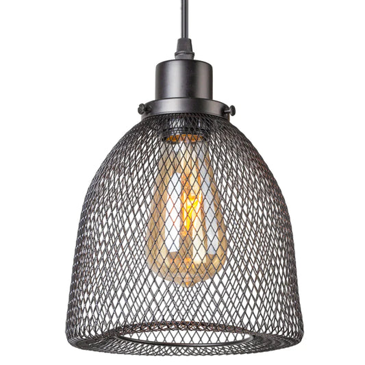 DecorBites™ Black Metal Cage Pendant Light Chandelier for Modern Home Decor