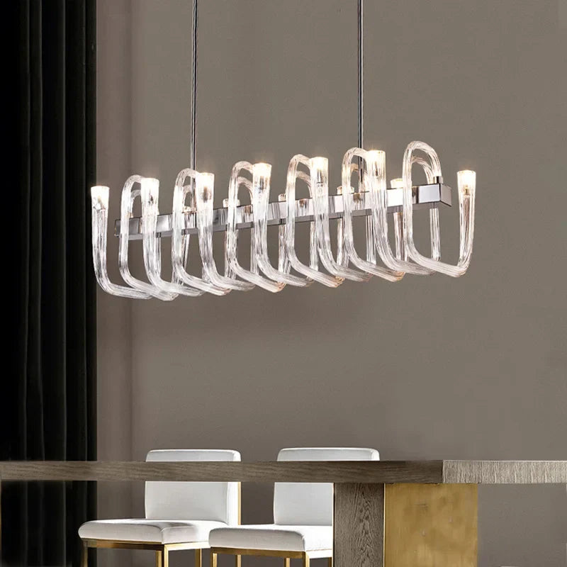 DecorBites™ Glass Tube Dining Chandelier Modern Lamps