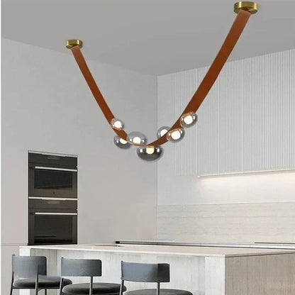 DecorBites™ Leather Pendant Lights for Home Decor Chandelier Lighting Fixture