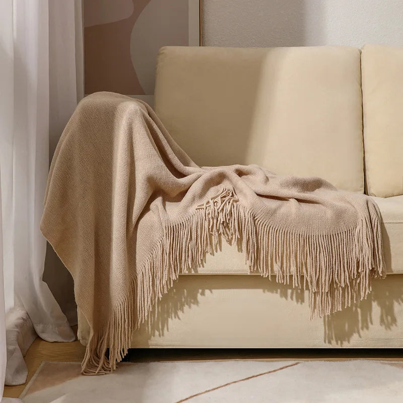 Nordic Wool Sofa Blanket