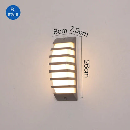 DecorBites™ LED Outdoor Wall Sconce Light for Courtyard Patio Garden Front Door