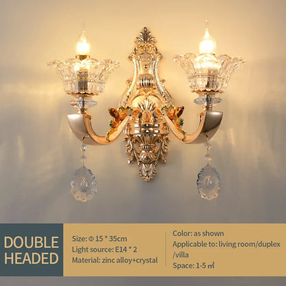 DecorBites™ Crystal Chandelier Pendant for Villa Duplex, Hotel Lobby, European Décor