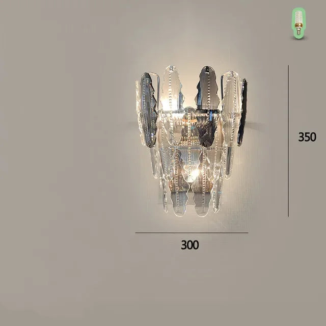 DecorBites™ Diamond Crystal Chandelier Pendant Lamp LED Lighting for Elegant Living Room