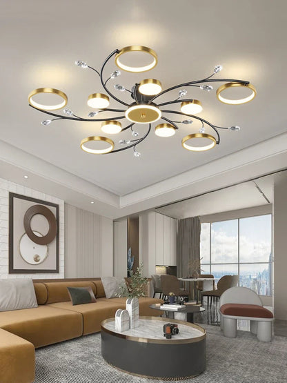 DecorBites™ LED Chandelier: Stylish Indoor Lighting for Bedroom, Living Room, Dining Room