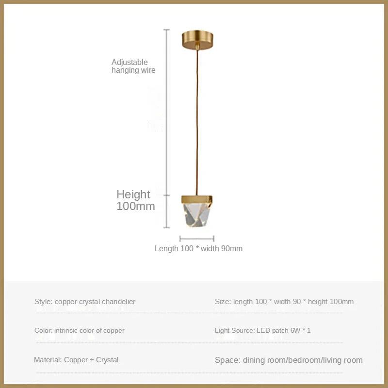 Lámparas colgantes LED de cristal DecorBites™ para iluminación decorativa del hogar