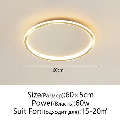 DecorBites™ Dimmable LED Ceiling Light for Modern Nordic Home Living Room Lighting