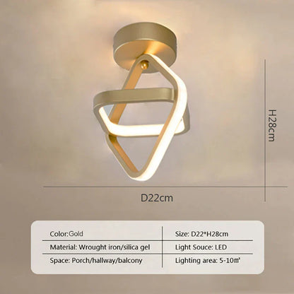 Lámpara de techo LED DecorBites™ para dormitorio moderno, iluminación de superficie para decoración de interiores