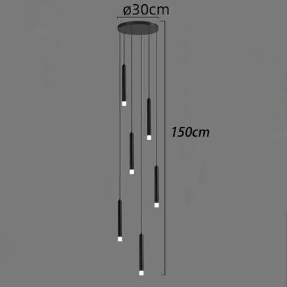 DecorBites™ LED Staircase Chandeliers: Modern Pendant Light Lamps for Living Room Decor