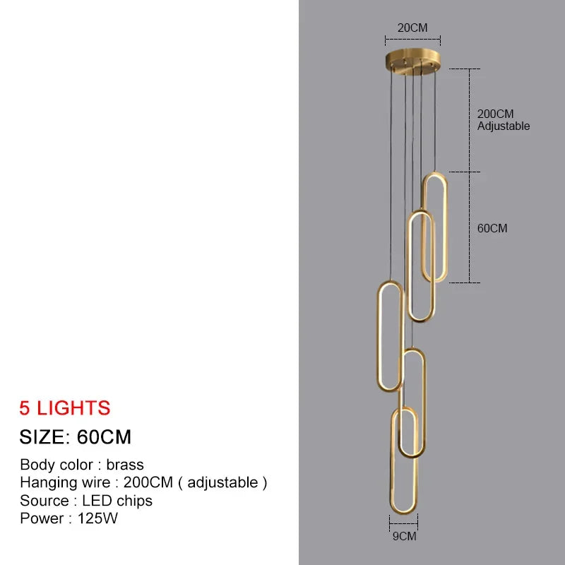 DecorBites™ LED Chandelier: Modern Living Room Dining Room Pendant Lights for Home Decor