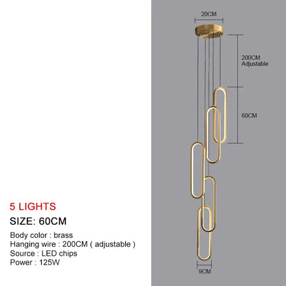 DecorBites™ LED Chandelier: Modern Living Room Dining Room Pendant Lights for Home Decor