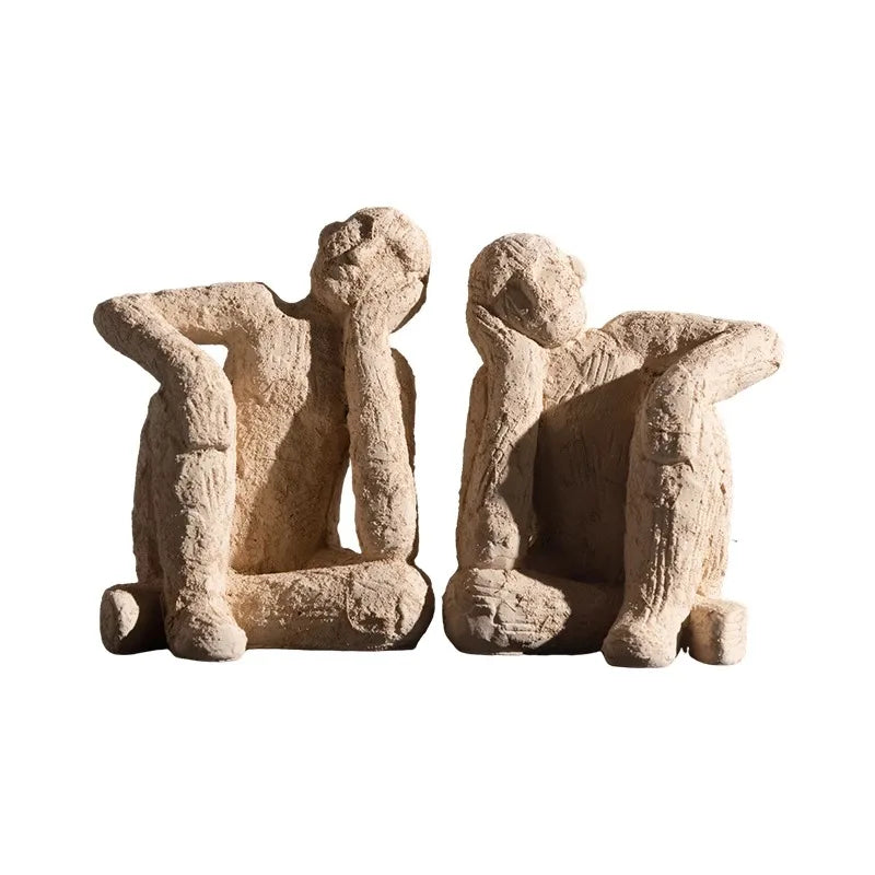 ديكوربايتس™ تمثال تجريدي من الراتنج، منحوتات، زخارف يدوية