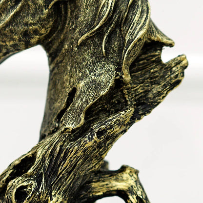 DecorBites™ Horse Head Statue Resin Sandstone Retro Animal Collection Home Decor Figurine