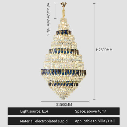 DecorBites™ Crystal Headlight Luxury Lighting for Villa, Hotel, and Restaurant